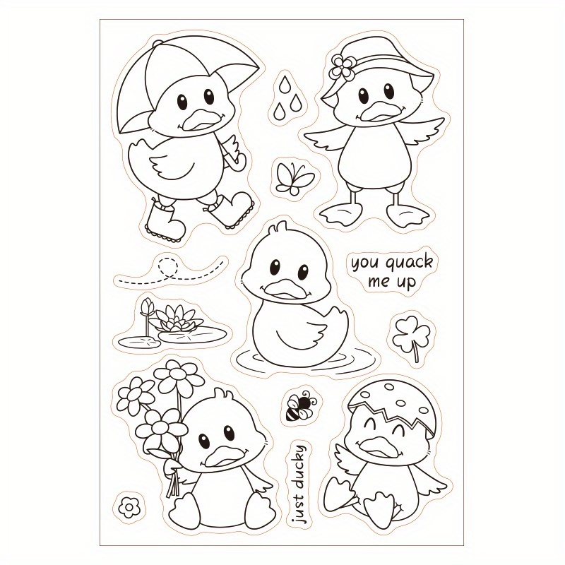 1Sheet Happy Birthday Frame Clear Stamps Banner Cake Gifts Balloons  Silicone Clear Stamp Seals for Cards Making DIY Scrapbooking Photo Journal  Album Decor Craft