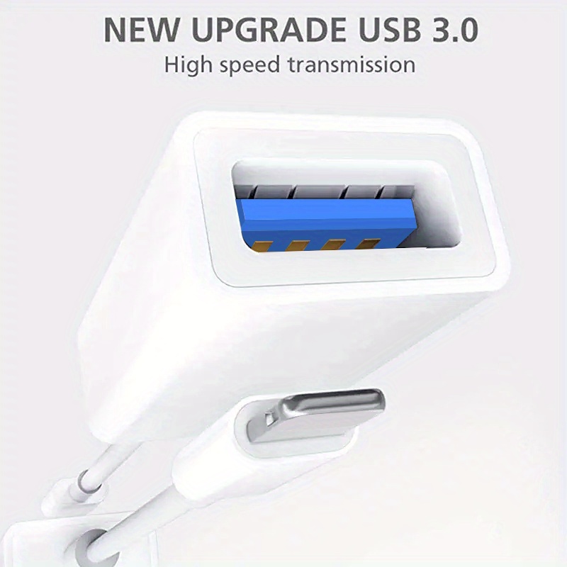 for apple usb camera adapter iphone adapter usb 3 0 otg cable portable usb flash drive compatible iphone 13 12 11 x 8 7 all ios plug play details 0
