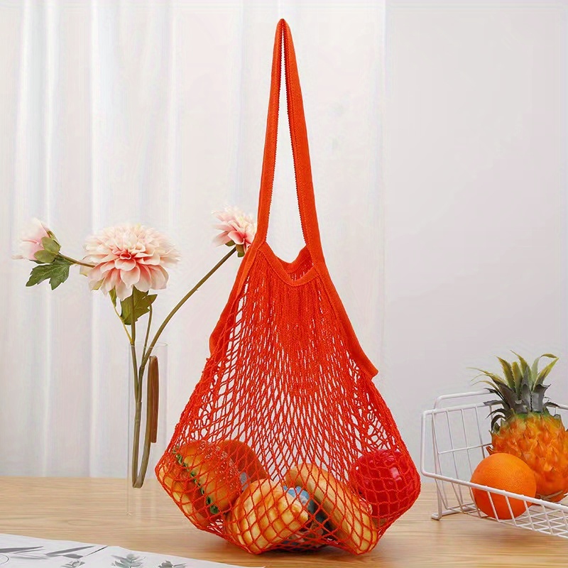 Net Bag Grocery Store Shopping Bag Cotton Large Capacity Spring Outing Camping