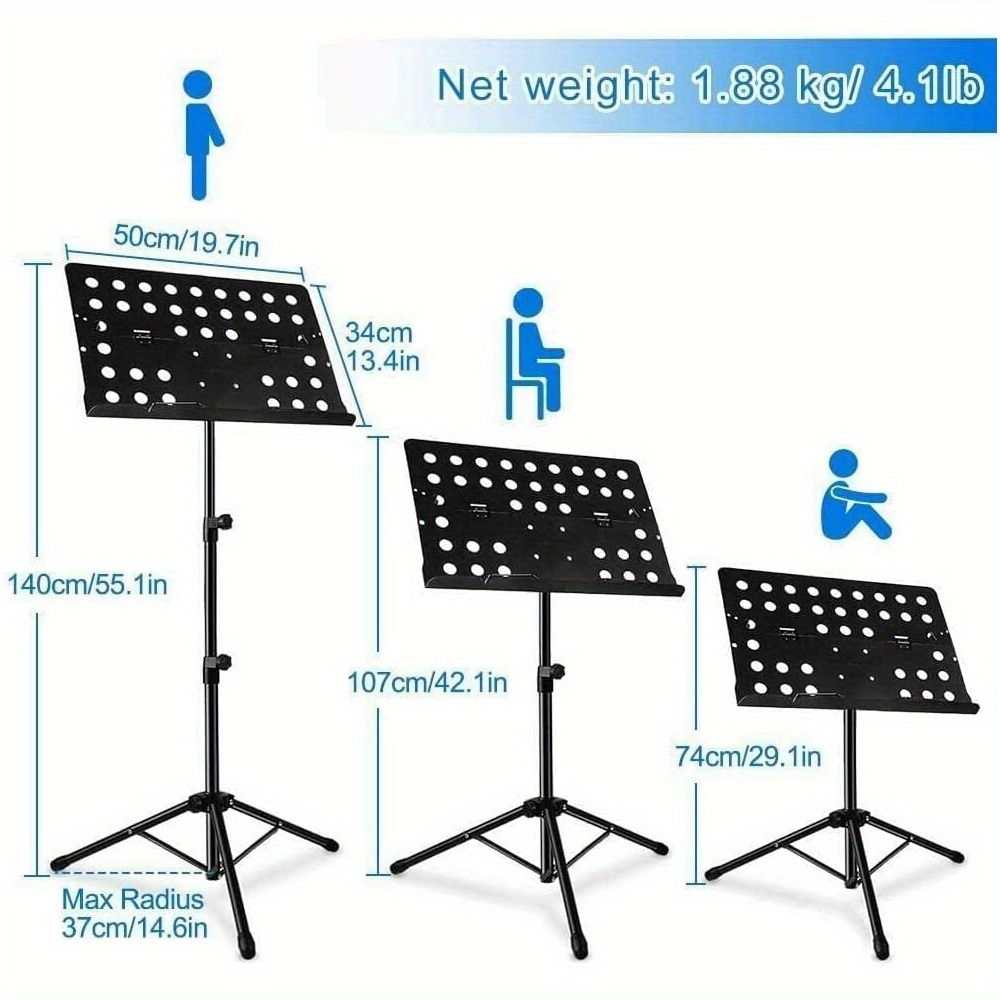Portable Collapsible Sheet Music Stand Carrying Bag Temu