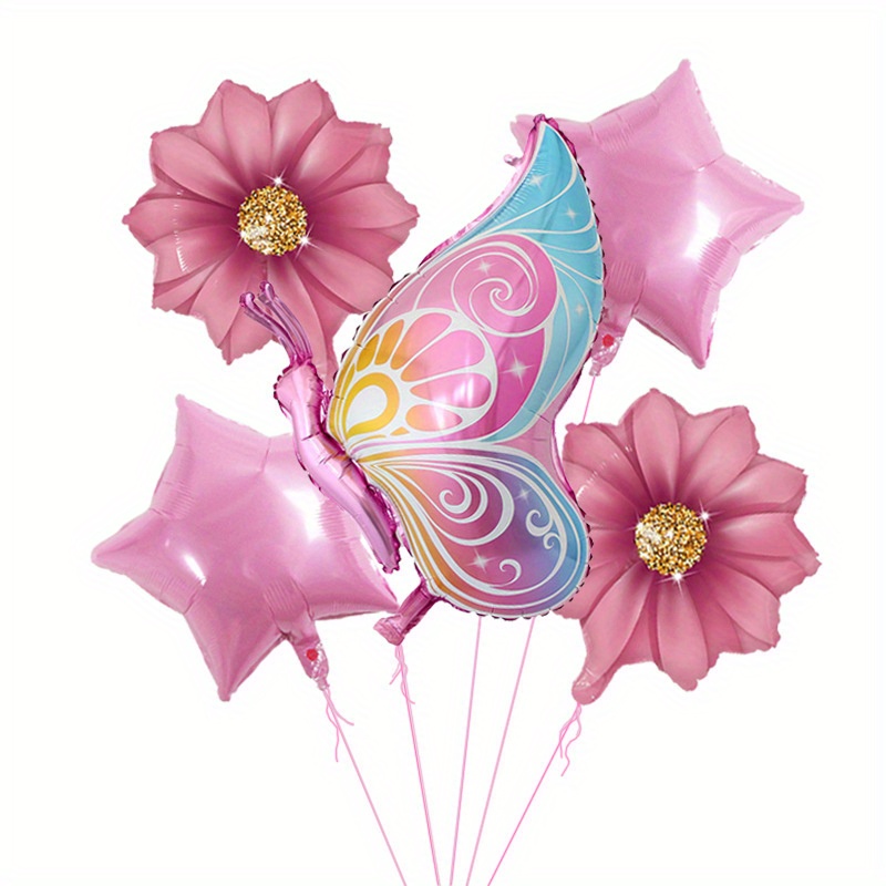 Ballons papillon pour 1er anniversaire, décorations de fête d'anniversaire  rose et bleu papillon fée floral, ballons pour filles, premier anniversaire,  fête, accessoires de douche pour bébé : : Cuisine et Maison