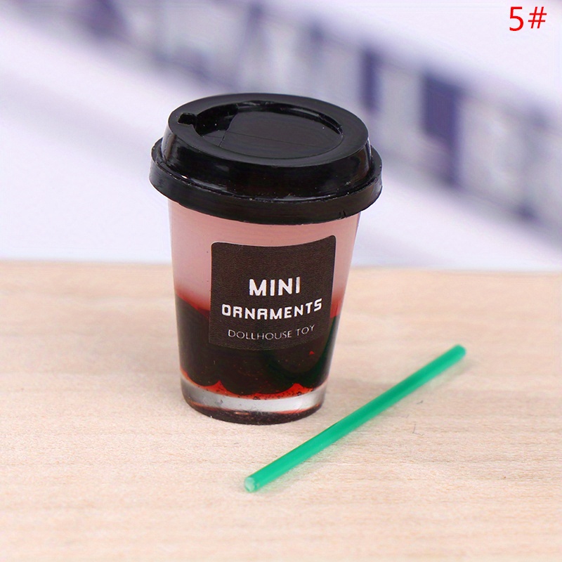 5pcs Cute Mini 1:12 Scale Model Dollhouse Miniature Coffee Cup