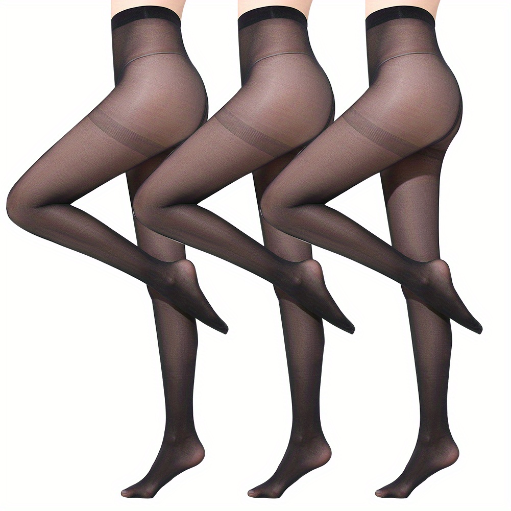 Women's Sexy Seamless Ultra Sheer Pantyhose Thin Transparent Full Length  Footed Stretch Nylon Tights Stockings Luxury Hosiery (Black (Seamless Ultra Sheer  Pantyhose)) at  Women's Clothing store