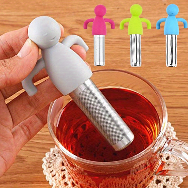 1pc Premium Stainless Steel Tea Infuser with Long Handle and Fine Mesh  Strainer - Perfect for Loose Leaf Tea and Teapot - Reusable and Easy to Use
