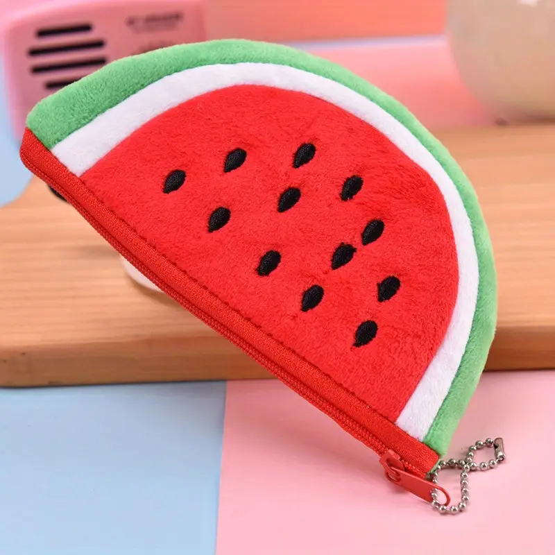 Cute Plush Fruit Watermelon Coin Purse