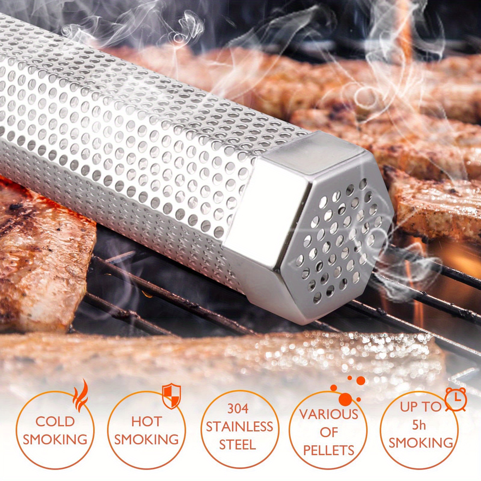 BBQ Grill Accessories Stainless Steel Barbecue Cold Smoke