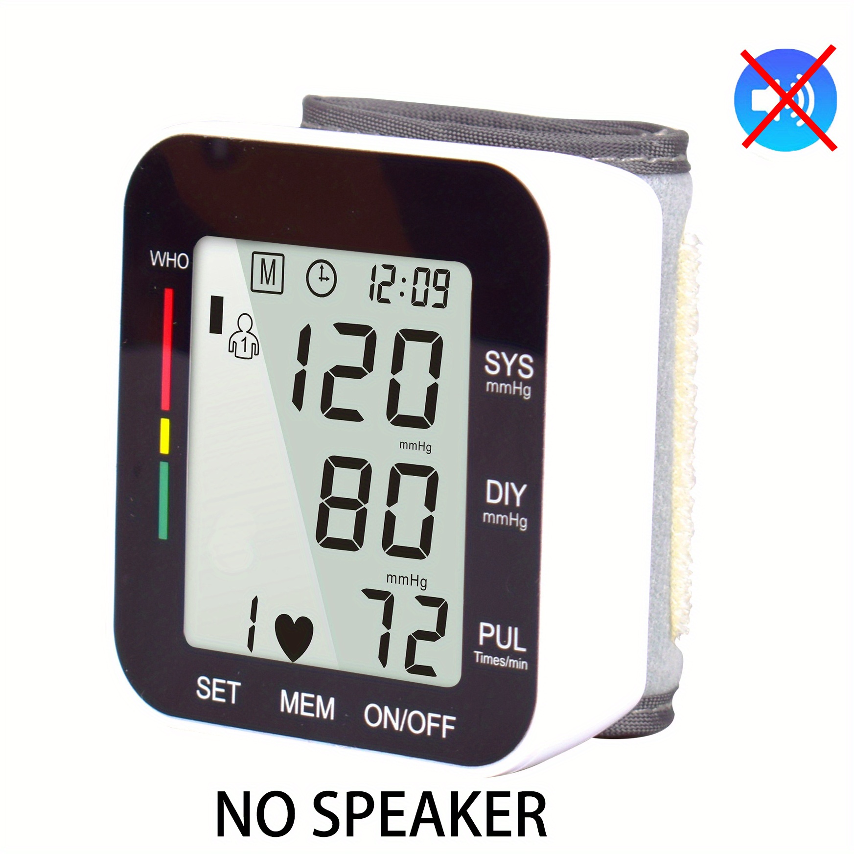New Wrist Blood Pressure Monitor with Speaker, Blood Pressure
