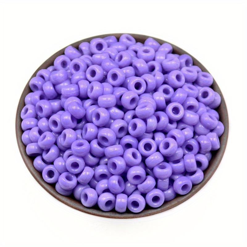 Barrel Beads Colorful Acrylic Loose Beads Handmade Big Hole - Temu