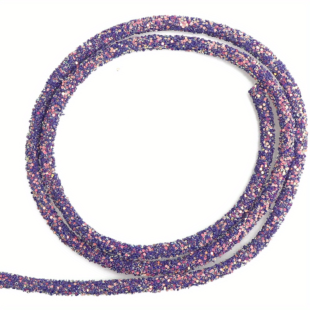 Light purple and gold chunky rhinestone rope – The-Succy-Crafter