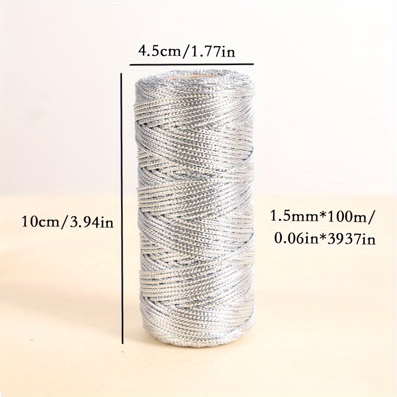 Length Thickness Golden Silvery Color Thread Cord Packing - Temu