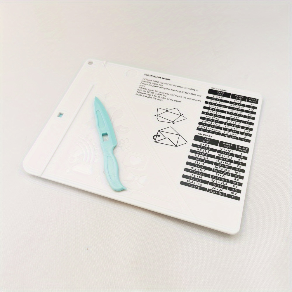 Plastic Scoring Board For Diy Scrapbooking Paper - Temu