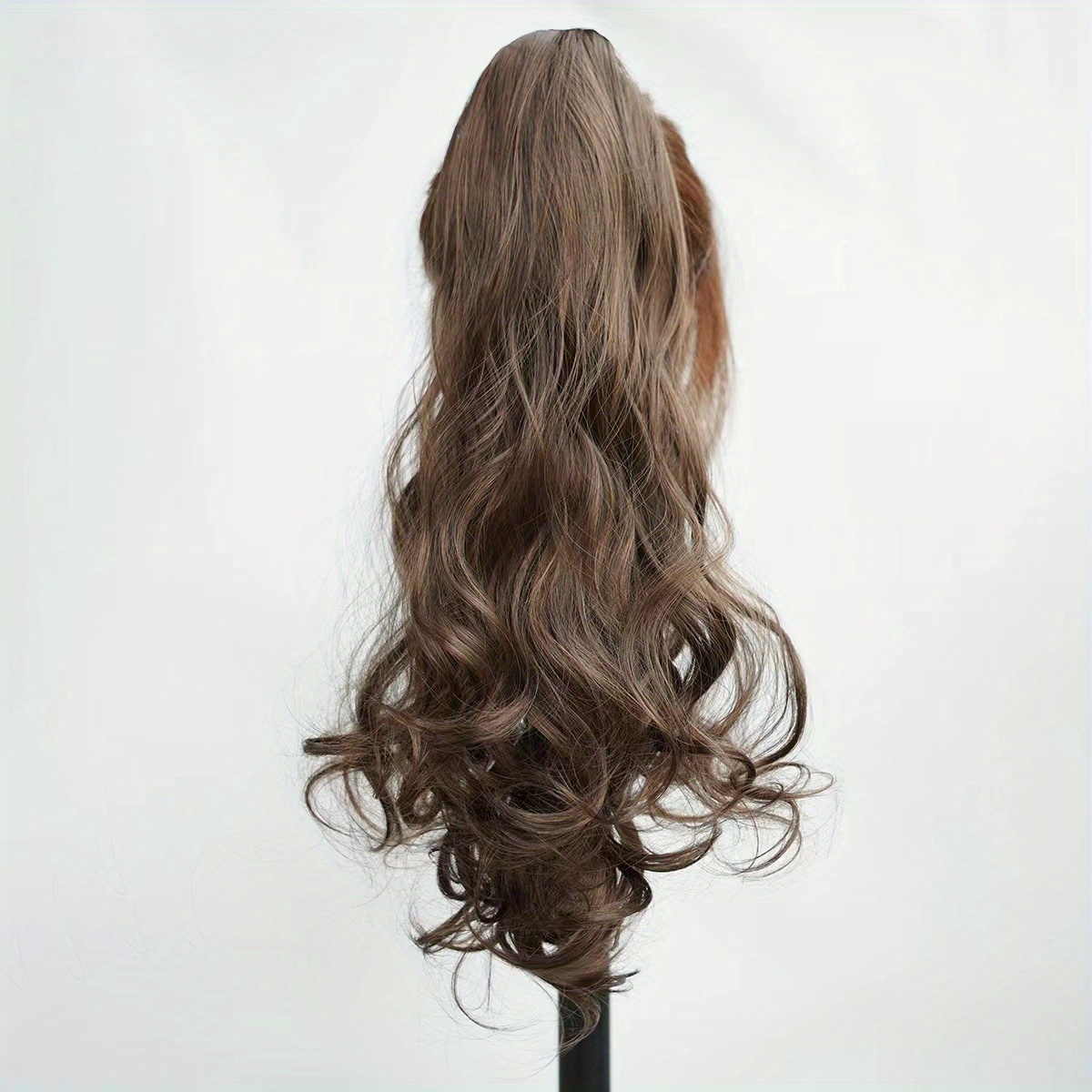 Clip on Ponytail Long Curly Hair Women Gradient Natural