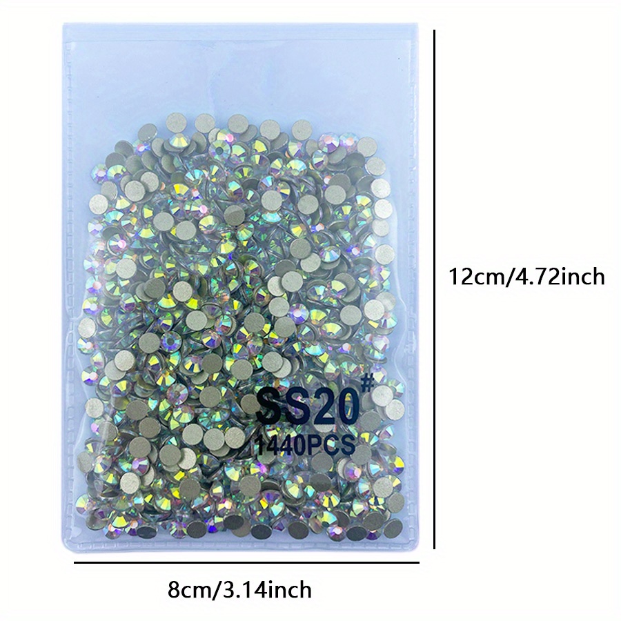 14400Pcs Wholesale SS3-SS30 Neon Crystals Non HotFix in Bulk Package Nail  Arts Flatback Strass For Garment Nail Art Decorations