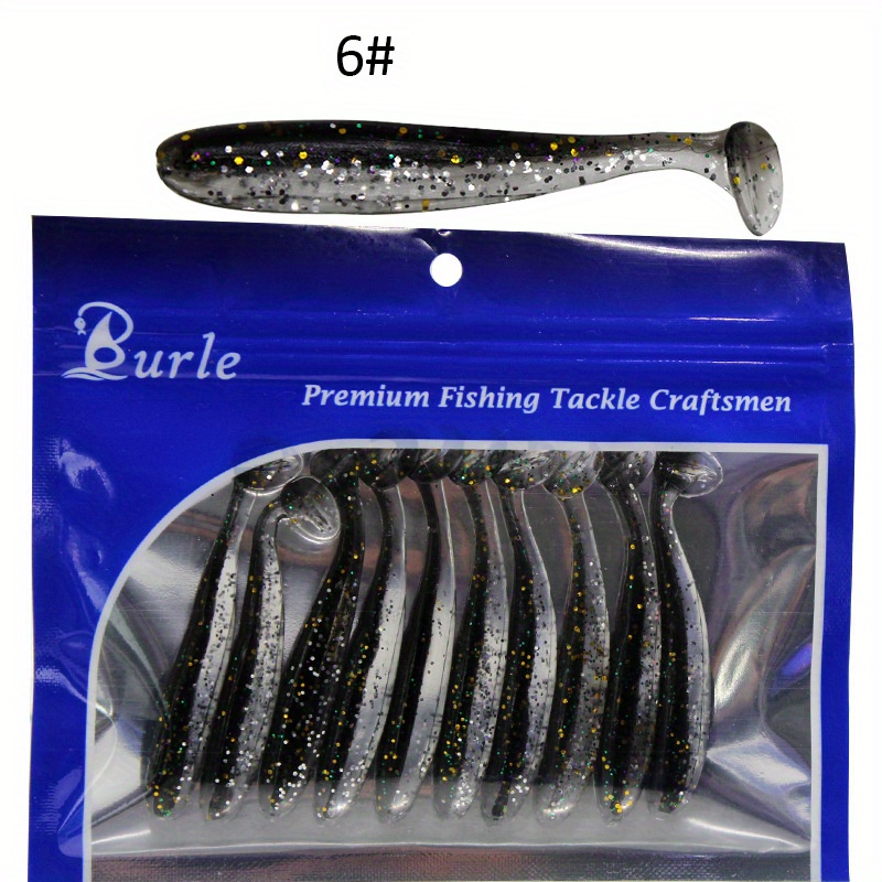 10pcs Soft Fishing Lures: Catch Bass, Trout, Redfish & More with this  Saltwater/Freshwater Baits Kit!