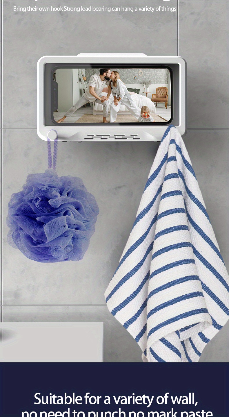 Shower Phone Holder - Wall Mount  Bathroom Phone Holder – punkcase