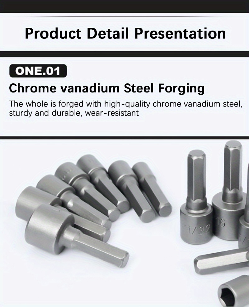 Ensemble De Lot De Vent Pneumatique De 14 Pièces, Clé À Douille Hexagonale  Interne, Douille De Vis, Tête De Lot Électrique Pour Les Vis  Auto-taraudeuses, Mode en ligne