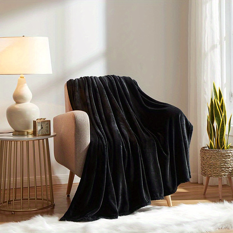 Black 2025 microfiber blanket