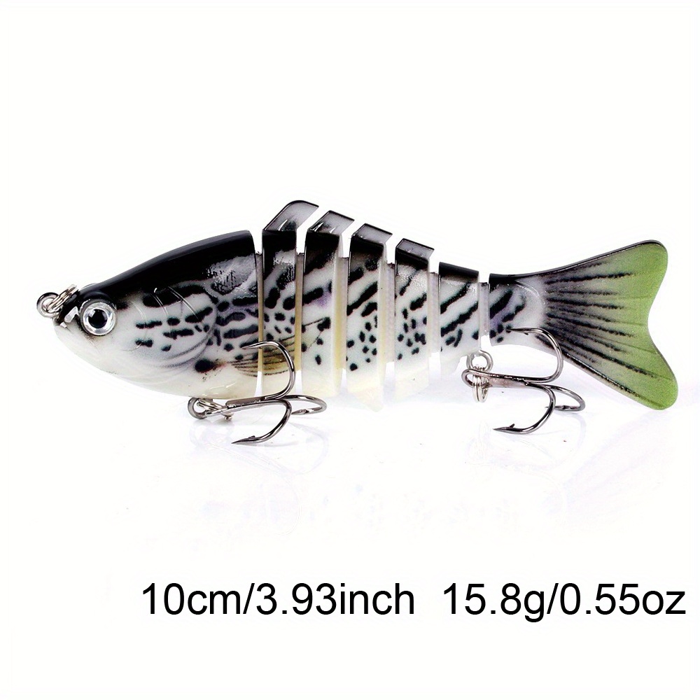 Multi section Fishing Lure Treble Hook Lifelike Bionic Hard - Temu