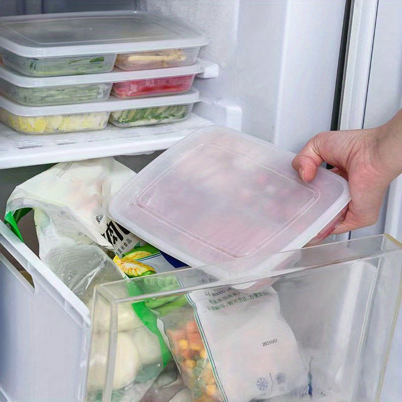 1pc Refrigerator Fresh-keeping Box Frozen Meat Container, Food-grade  Kitchen Box With Lid For Frozen Storage