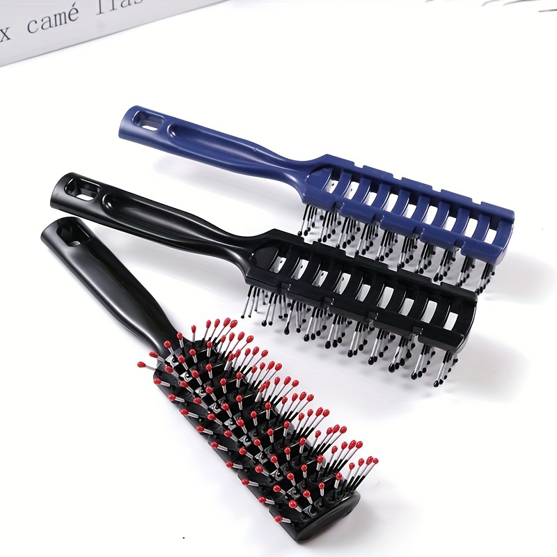 

1pc Anti-static Massage Hair Brush For And Hair Styling, Plastic Hairdressing Comb