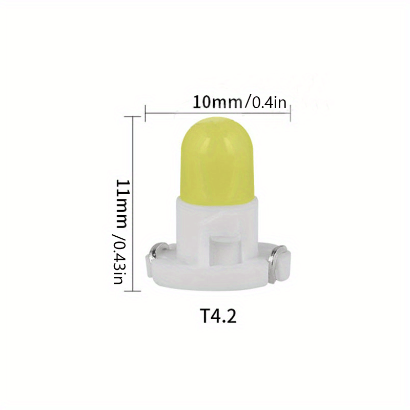 NEUFU 10pcs 12V 4LED Panneau Éclairage Intérieur Lecture