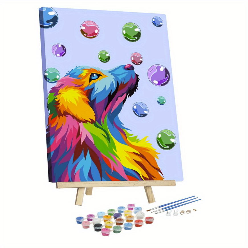 Painting By Numbers Kit For Beginner, Cartoon Animals Lion And Bear  Handicrafts Easy To Paint On Canvas For Diy Gift With Frame - Temu New  Zealand