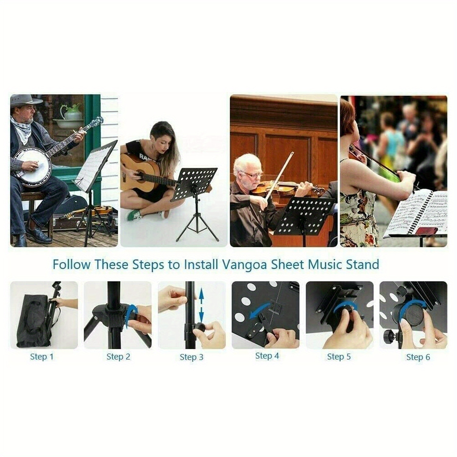 Portable Collapsible Sheet Music Stand Carrying Bag Temu