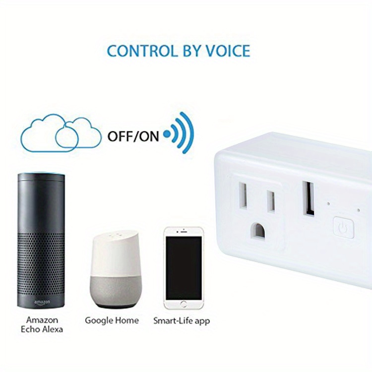 WiFi Smart Plug Socket Works with Alexa Echo/Google Home/Ifttt