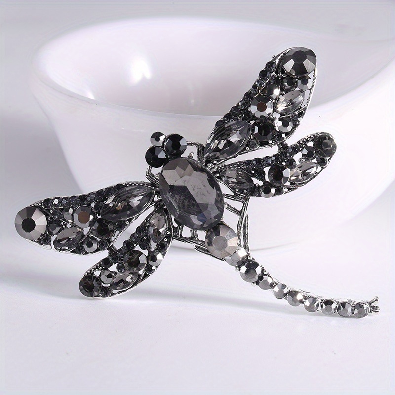 Insect Dragonfly Rhinestone Brooch for Clothing