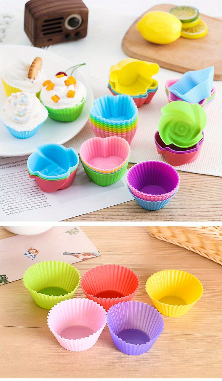 MAGIC Carbon Steel Cupcake/Muffin Mould 6 pcs Silicon Cup Cake Mold + 6  slot Muffin Tray Price in India - Buy MAGIC Carbon Steel Cupcake/Muffin  Mould 6 pcs Silicon Cup Cake Mold +