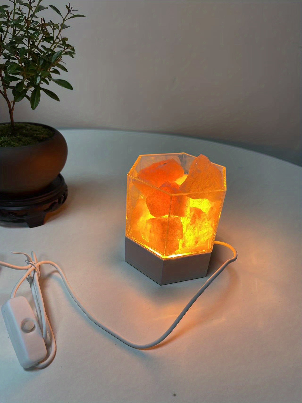 Usb Himalayan Salt Lamp Rock Salt Night Light Usb Plug - Temu