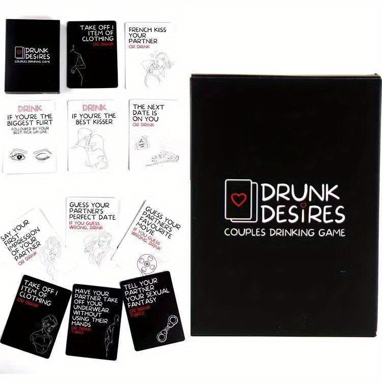 Sexy Toy Drunk In Love X-Rated Cartes Deck Pour Couples Outil Jeux De  Cartes Adultes Sex Drink Jeux Amant Jeu