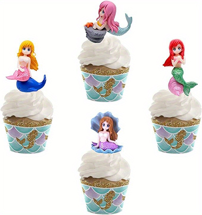 Little Mermaid Cake Topper Princess Topper Mermaid Birthday 