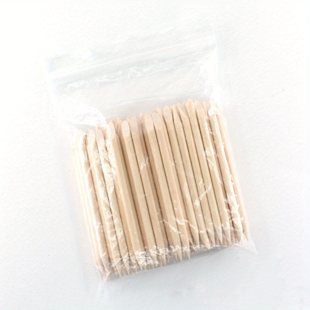 Nail Art Wooden Stick Nail Enhancement Tool Dead Skin Push - Temu