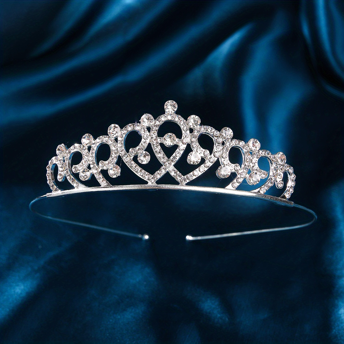 Crystal Faux Pearls Crown Bride Wedding Prom Hair - Temu