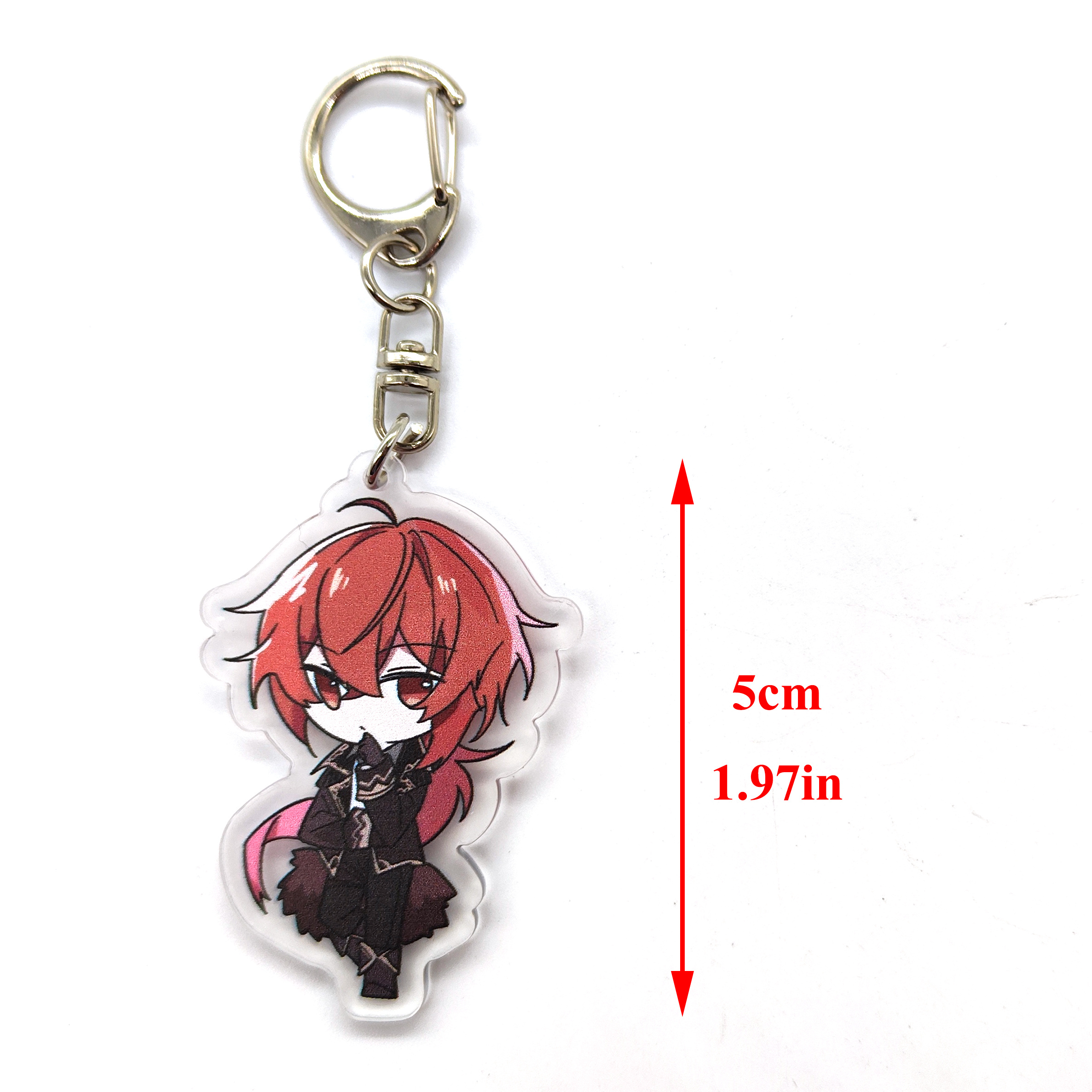 1pc Cartoon Anime Character Charm Keychain Cute Portachiavi - Temu Italy