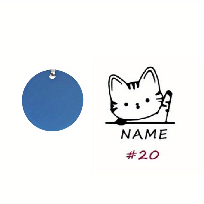 Personalized Metal Cat Tags Original Icon ID Tags for Cats Kitten  Customized Enamel Nameplate Pet Products