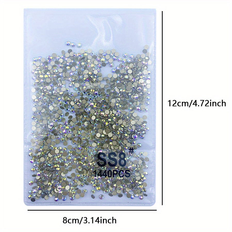 SS20 Transparent Crystal AB Glitter Nails Crystals стразы Non Hotfix  Rhinestones Strass Diamond For Nail Art