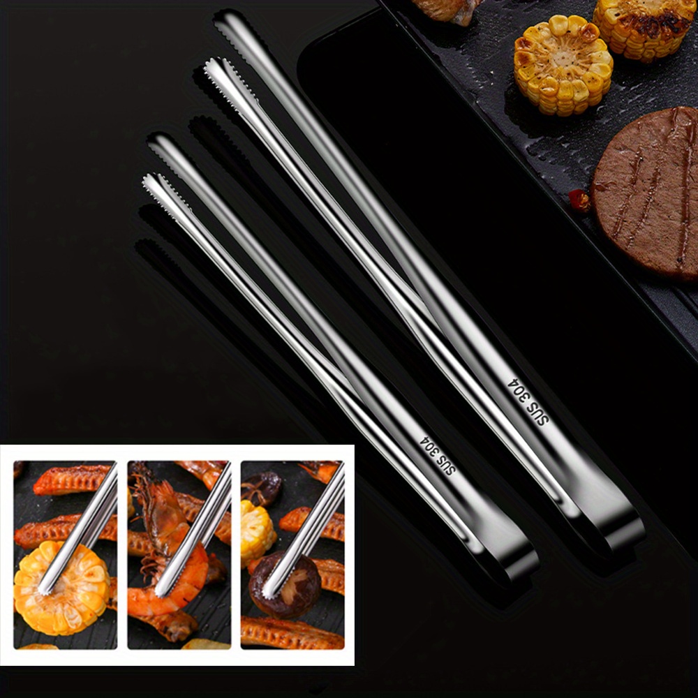 Stainless Steel Tongs Perfect For Frying Bbq And Kebab - Temu