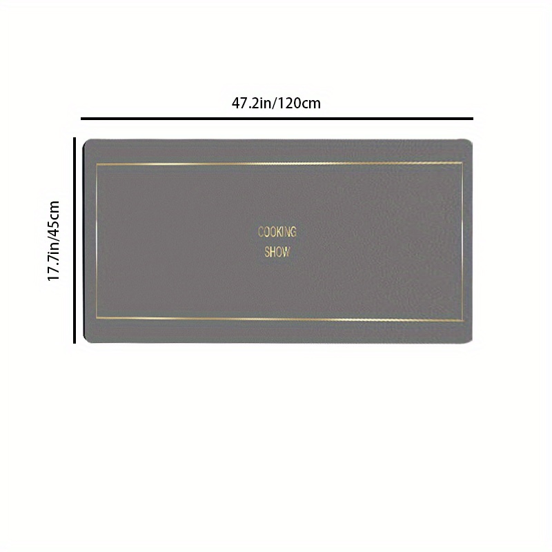 Rubber Backing Kitchen Floor Mat Non slip Waterproof Kitchen Rugs Sets