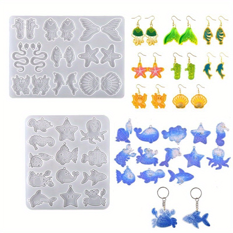 Ocean Theme Resin Earring Jewelry Silicone Mold – Phoenix