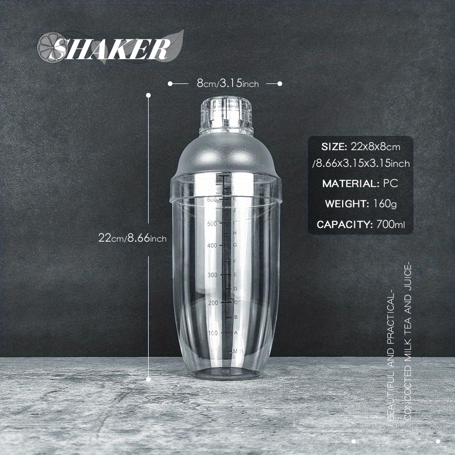 Cocktail Shaker Martini Shaker Drink Shaker With Built in - Temu