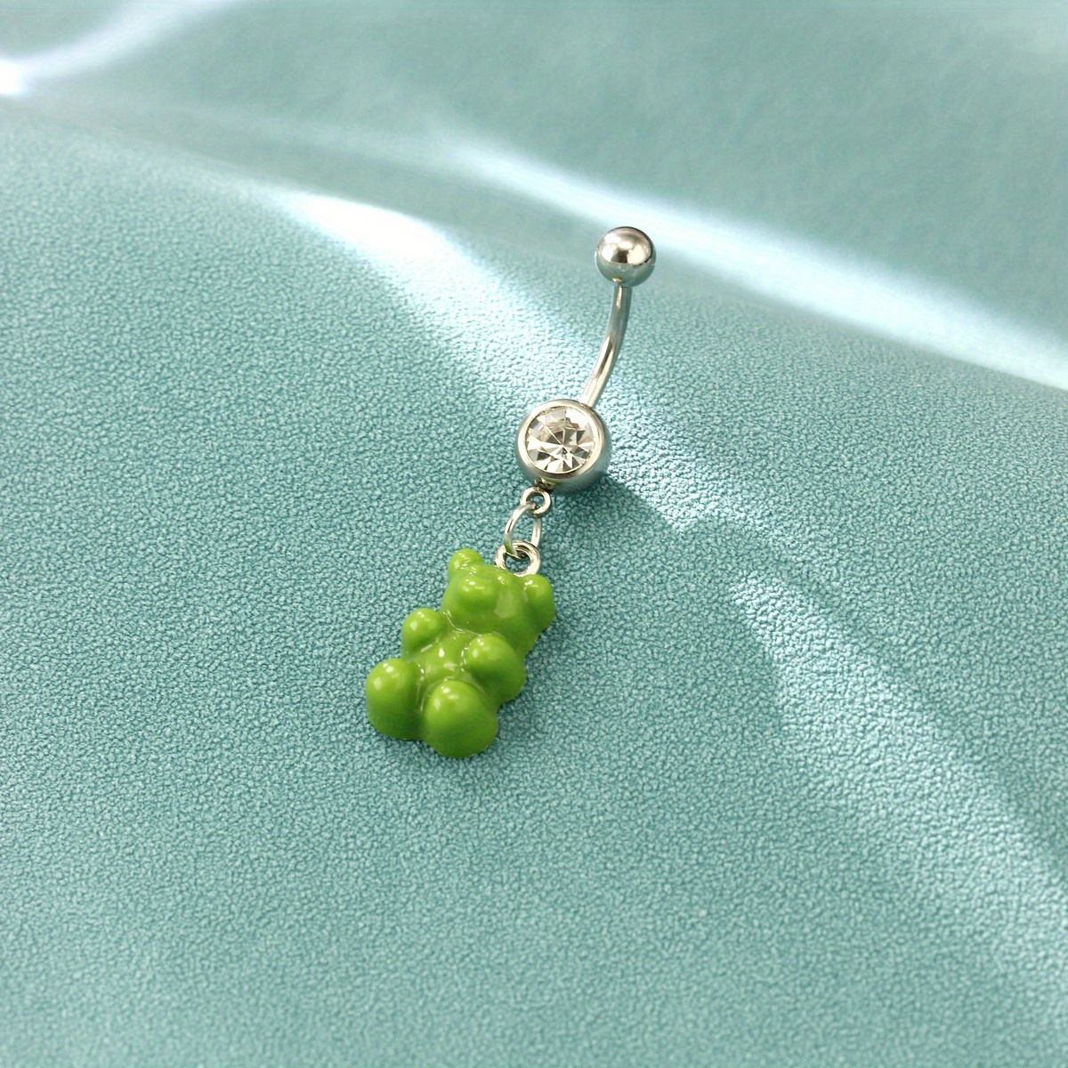 Jade belly button on sale ring