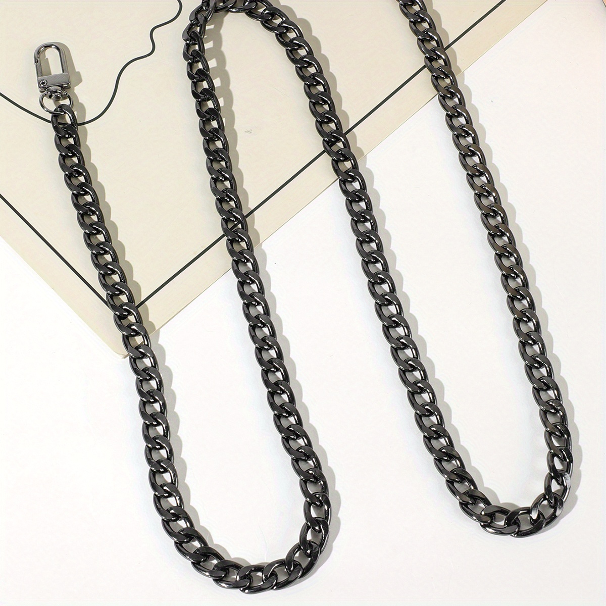 Simple Women's Bag Accessories Chain With Metal Buckles Iron Bag Chains  Purse Chains Shoulder Cross Body Chains Straps Replacement Flat Chains -  Temu Italy