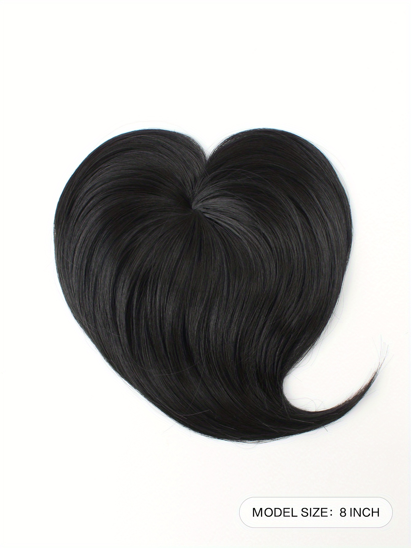 Heat Resistant Synthetic Hair Topper Bangs Long lasting Clip Temu