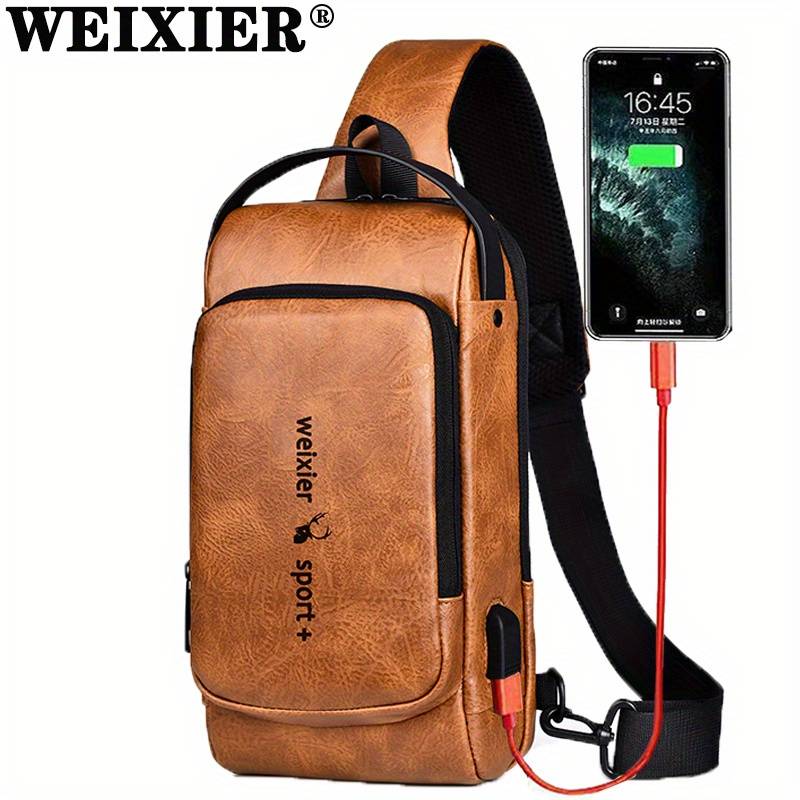 Weixier Men's Bags Shoulder Messenger Bag Multifunctional Sports ...