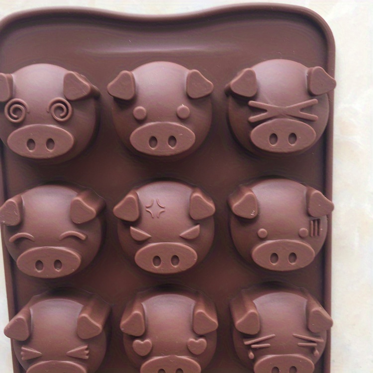 3D Pig Silicone Mold (2 Cavity)