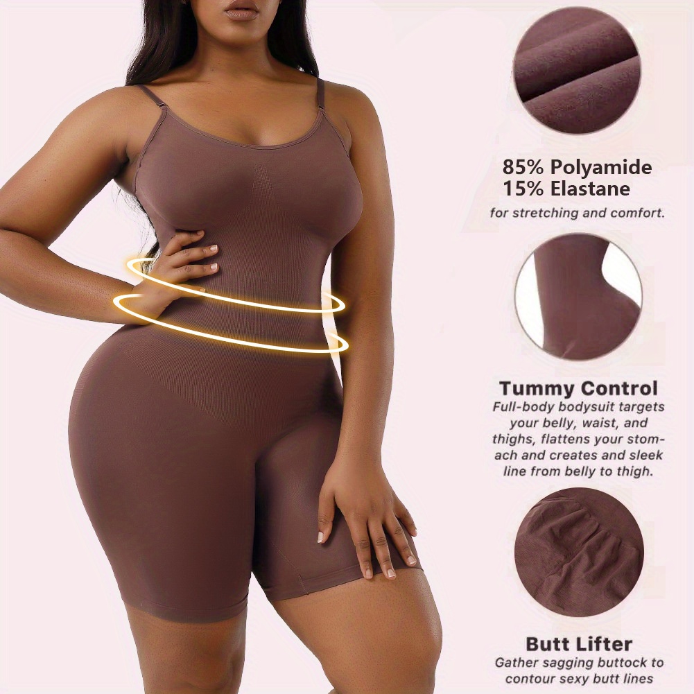 Plus Size Basic Shapewear Women's Plus Tummy Control Butt - Temu