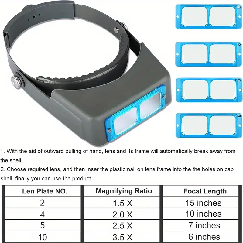 Head mounted Magnifying Glass Jewelers Magnifying Glass 1 5 Temu Head mounted Magnifying Glass Jewelers Magnifying Glass 1 5 Temu