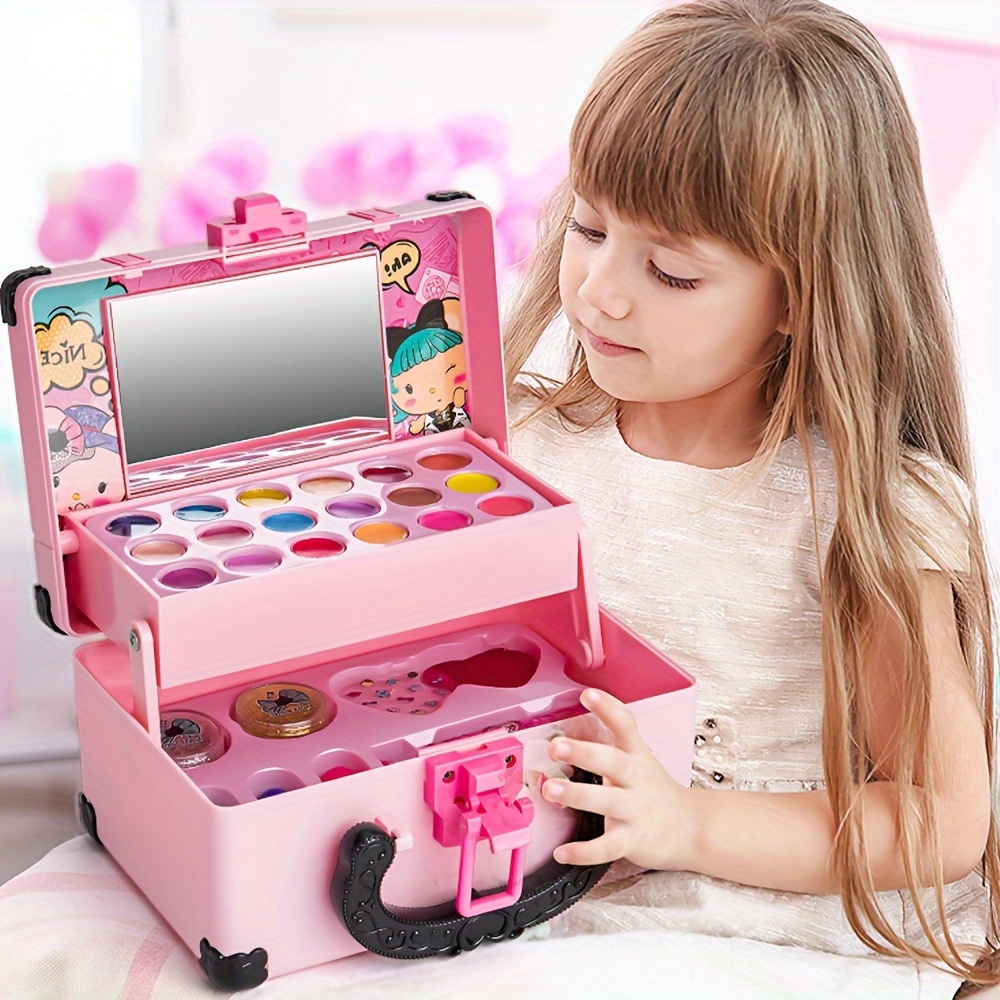 Kids Makeup Kit For Girl - Girls Makeup Kit For Kids, Little Girls Make Up  Set, Washable Kid Makeup Toy For Toddlers Children Princess, Birthday Gift  - Temu